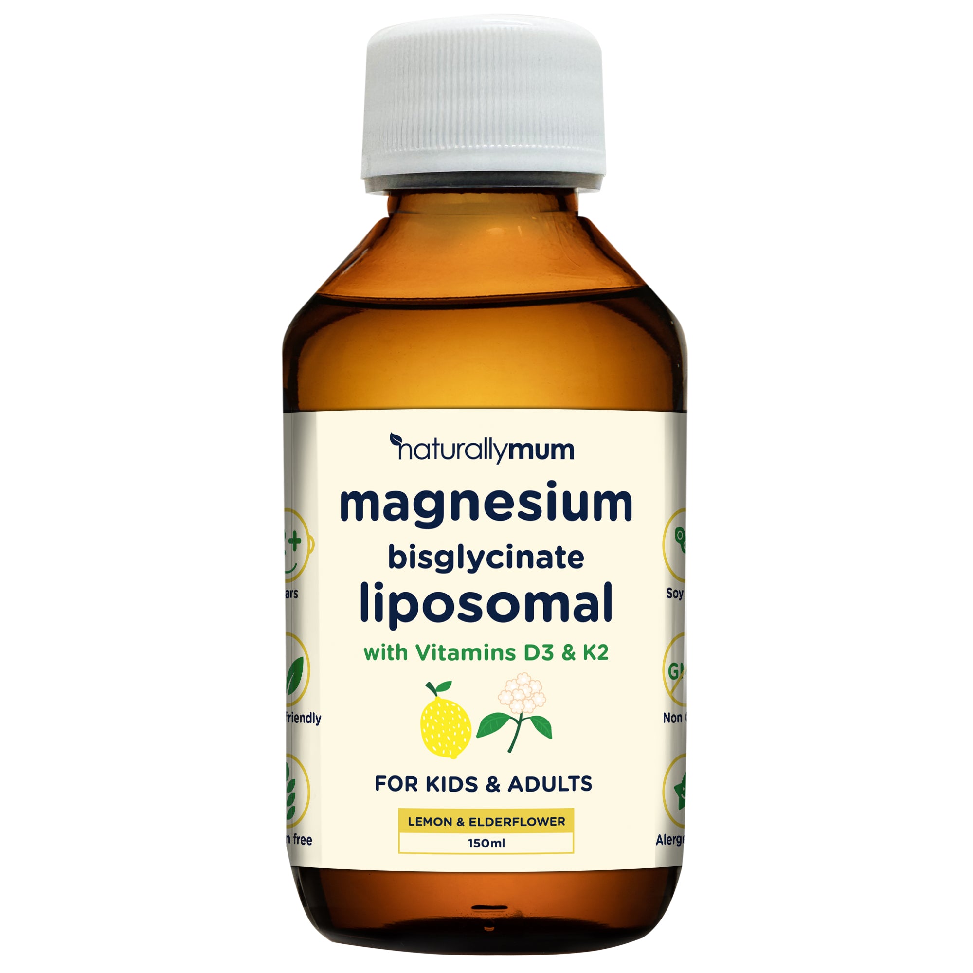 Kids Magnesium Liposomal with Vitamins D3 and K2