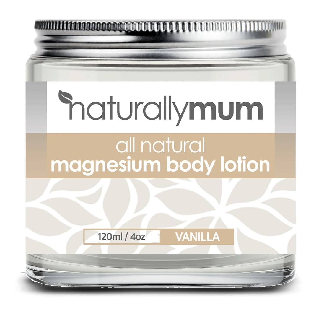 Magnesium Body Lotion for Better Sleep - Vanilla - 4 fl oz / 120ml