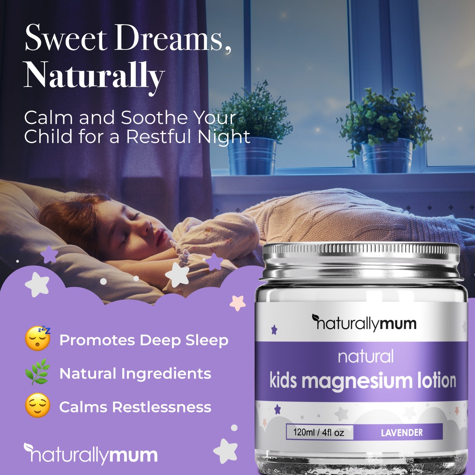 Kids Magnesium Lotion and Magnesium Sleepy Bath Soak Bundle