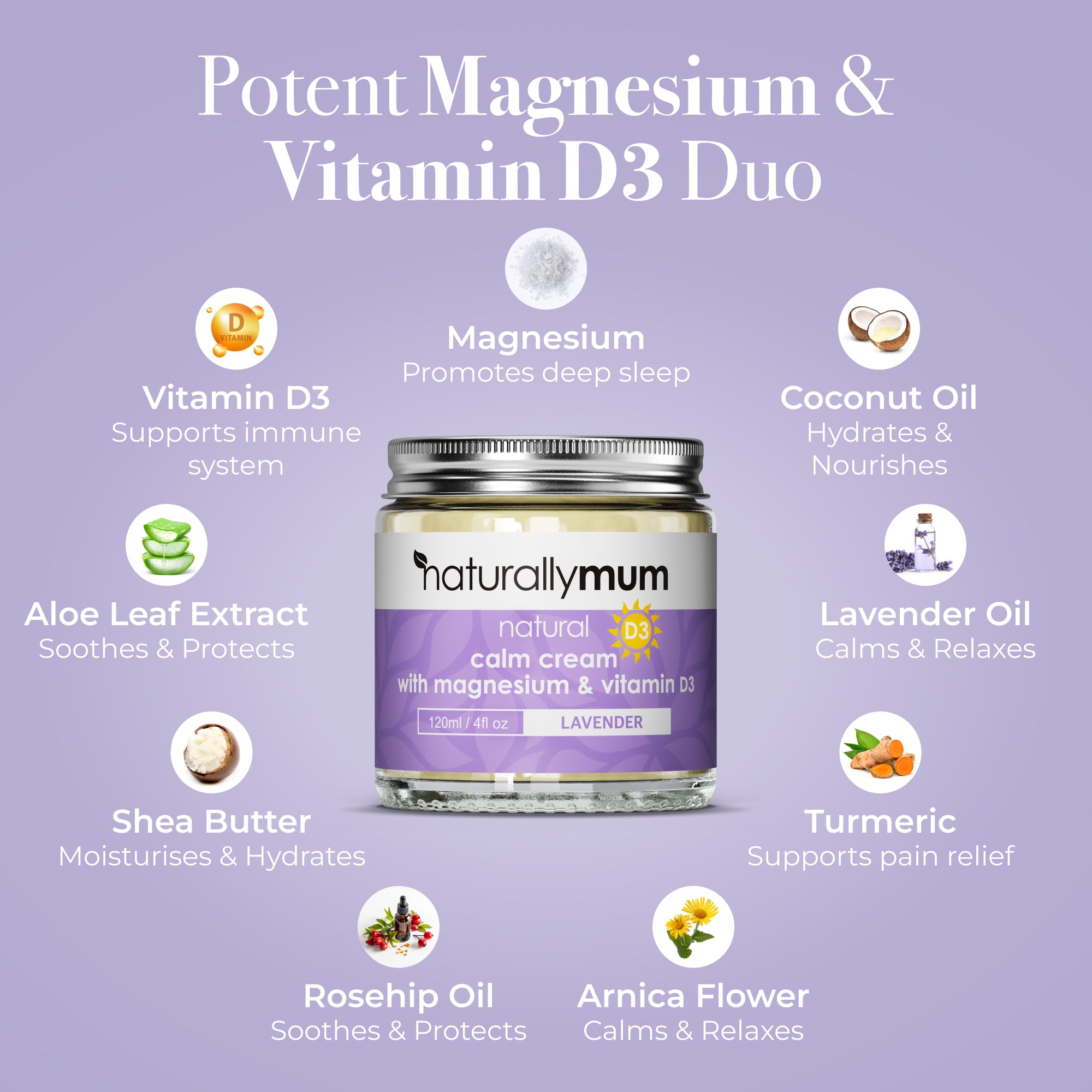 Calm Cream with Magnesium and Vitamin D