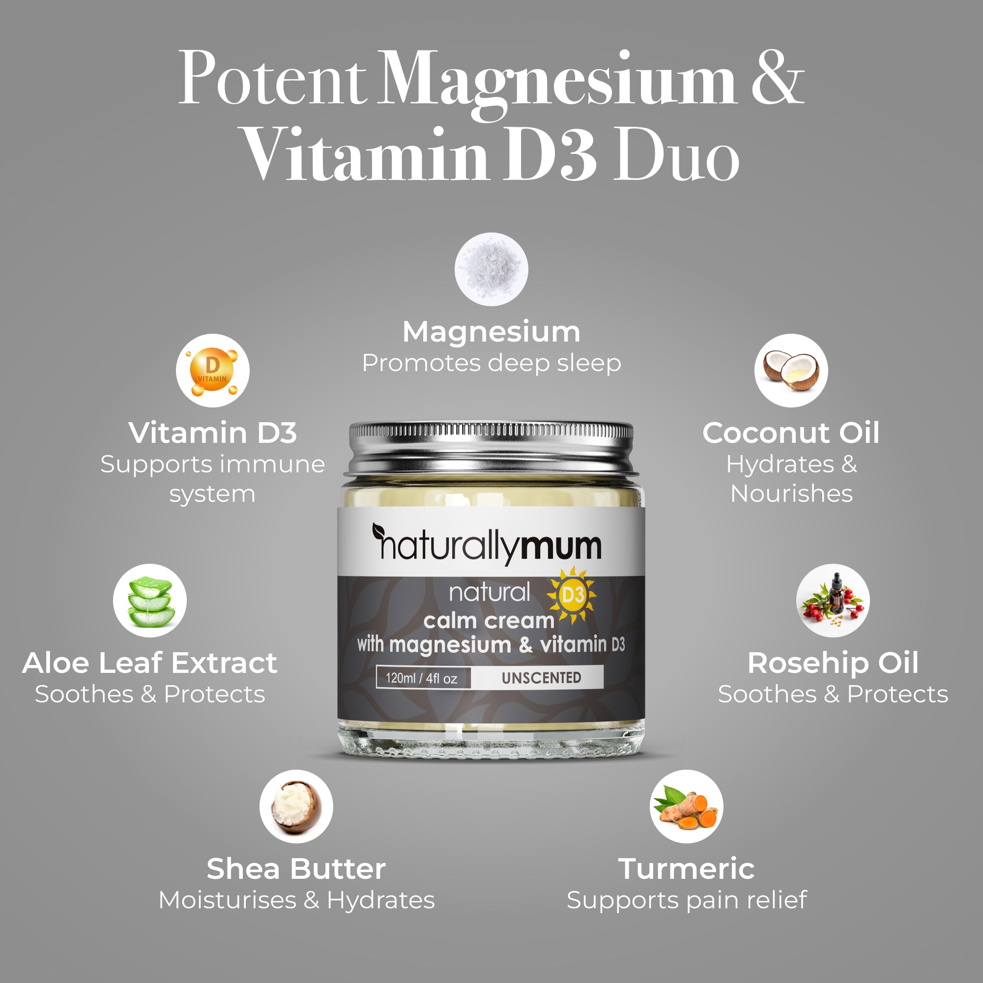 Calm Cream with Magnesium and Vitamin D