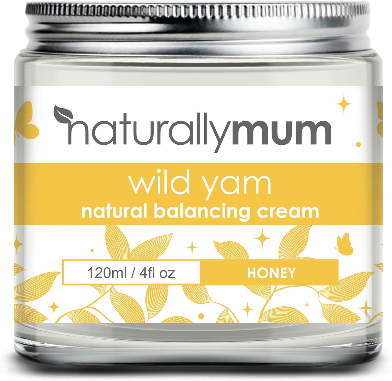 Wild Yam Balancing Cream | Support for Perimenopause and Menopause Symptoms | Honey | 4fl oz
