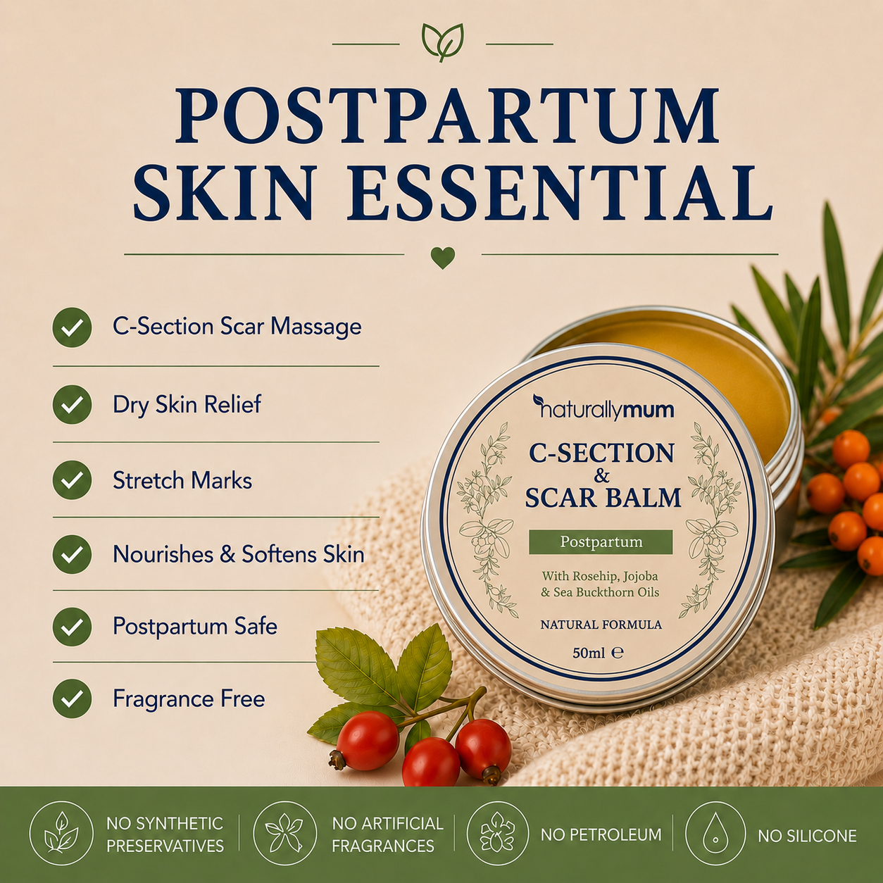 C-Section &amp; Scar Balm 50ml