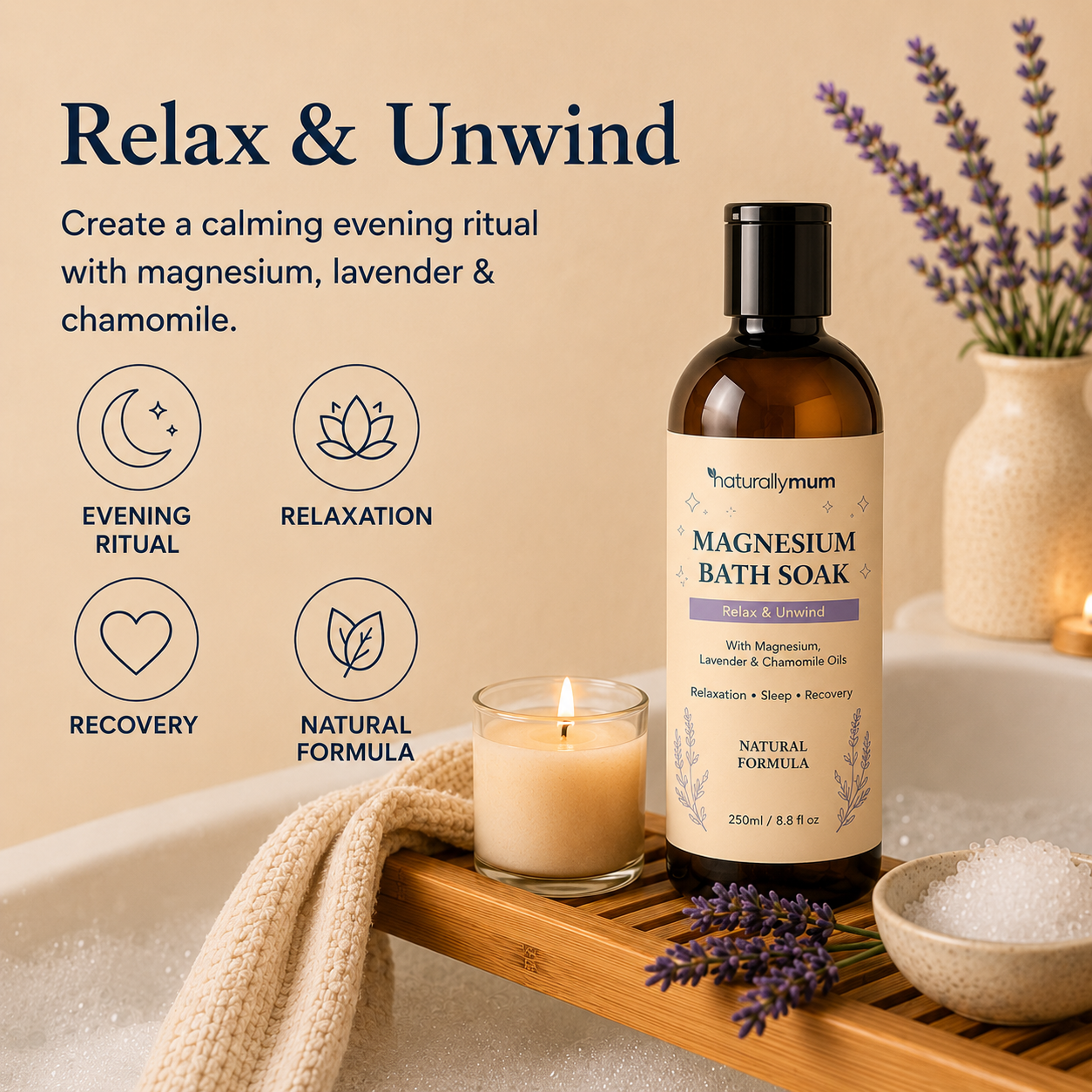 Magnesium Bath Soak 250ml