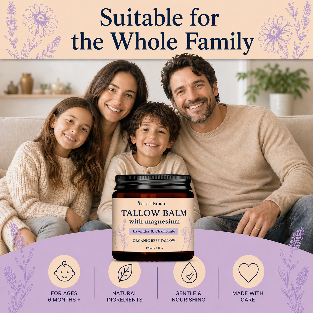 Tallow Balm with Magnesium 120ml