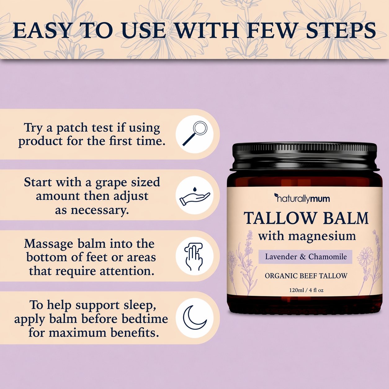 Tallow Balm with Magnesium 120ml