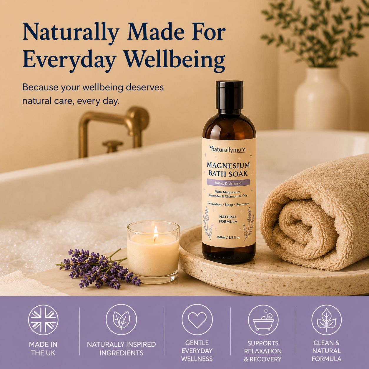 Magnesium Bath Soak 250ml