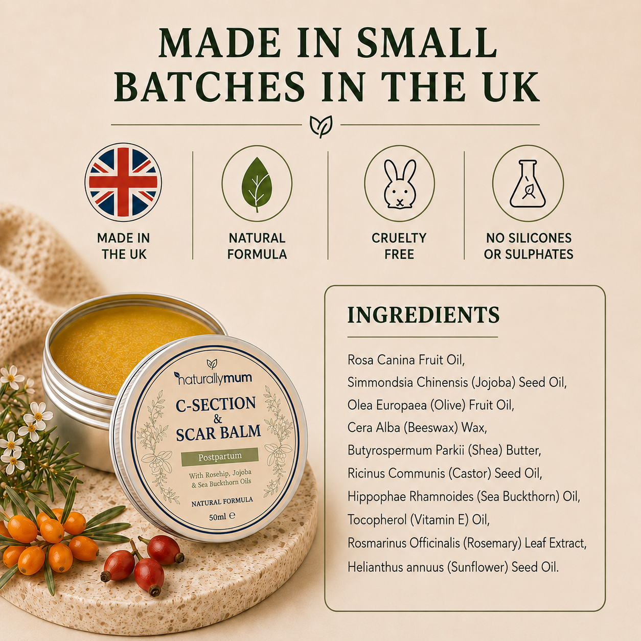 C-Section &amp; Scar Balm 50ml