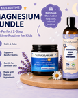 Kids Magnesium Lotion with Vitamin D and Magnesium Sleepy Bath Soak Bundle